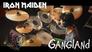 Gangland  Iron Maiden Drum Cover [upl. by Dorrehs]