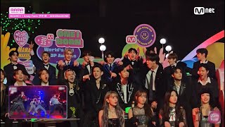 ZB1 react ATEEZ MAMA 2023  gyuvin and gunwook being an atiny [upl. by Lanod]