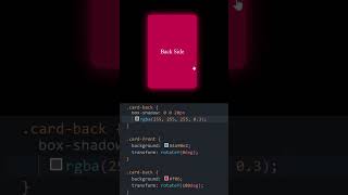 Card Flip Effect using HTML and CSS shorts css3 html5 codingbasics learntocode2024 [upl. by Gayle409]