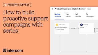 How to build proactive support campaigns with series in Intercom [upl. by Bascomb]