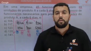 Raciocínio Lógico para a PC  SC  Quiz de Regra de Três Composta  Banca FEPESE [upl. by Eisned987]