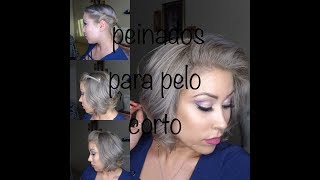 Peinados para cabello cortocomo darse volumen peinados fácil y elegante [upl. by Teferi]