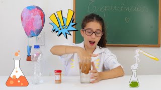 Lívia em Experiências cientificas divertidas para fazer em casa  Vídeo educativo para crianças [upl. by Jessica40]