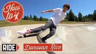 HowTo Skateboarding Staplegun with Donovan Rice [upl. by Anerak]