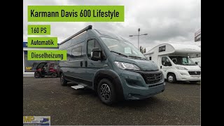 Karmann Davis 600 Lifestyle 2022 mit 160 PS Automatik u Dieselheizung [upl. by Kira781]