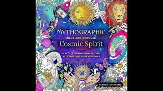 Flip Through Mythographic  Cosmic Spirit Coloring Book [upl. by Elawalo936]