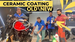 Ceramic Coating Detailing Video  MY OLD BIKE  BSB VLOGS [upl. by Annod218]