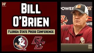 Boston College Coach Bill OBrien Florida State Postgame Press Conference  Warchant TV FSU [upl. by Inaliak187]