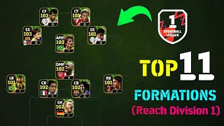 Top 11 Best Formation To Reach Division 1 eFootball 2024 Mobile  4132 Formation 🤔 [upl. by Eelra]