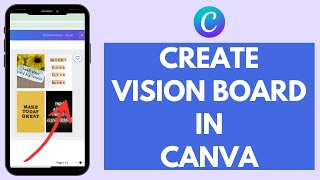 How to Make A Vision Board on Canva 2024 Quick amp Easy  Create Vision Board in Canva [upl. by Ocram]