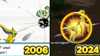 The Evolution Of Arceus Judgment In Pokemon Games [upl. by Hound]