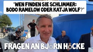 Fragen an Björn Höcke zu Michael Kretschmer Bodo Ramelow amp Katja Wolf AfD Familienfest Sonneberg [upl. by Carmela]