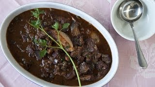 Rezept Boeuf Bourguignon Französischer Rindfleisch Eintopf selber machen [upl. by Alene]