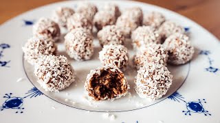 Havregrynskugler  Danish NoBake Chocolate Oat Balls [upl. by Llesirg]