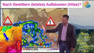 Nach Gewittern letztes Aufbäumen hochsommerlicher AugustHitze Wettervorhersage 0108082024 [upl. by Alane]