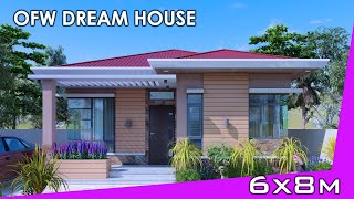 OFW DREAM HOUSE  SIMPLE HOUSE DESIGN  6X8m [upl. by Major]