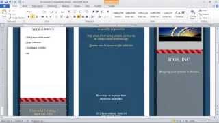 How to Make a Brochure in Microsoft Word [upl. by Novaat]