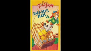 Opening to Talespin DareDevil Bears UK VHS 1991 [upl. by Imhsar]