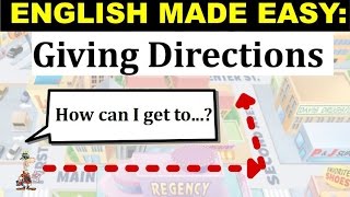 How to Give Directions  English Lesson and Practice [upl. by Ttcos]