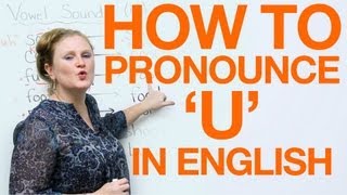 Vowel Pronunciation  u uhoo [upl. by Rufe]