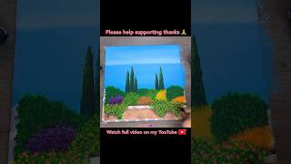 Sunny Day Painting shorts painting satisfying video viral [upl. by Nimajnab]