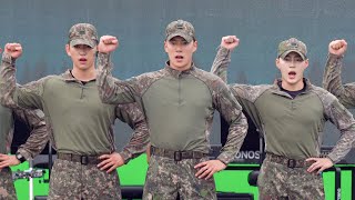 MONSTA X MINHYUK  몬스타엑스 민혁 군가메들리 4K 직캠 231007 지상군페스티벌 육군특별공연팀 [upl. by Obel367]