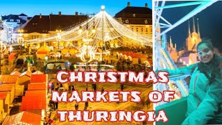 CHRISTMAS MARKETS IN THÜRINGEN 😍 Schmalkalden Erfurt Eisenach [upl. by Ateikan]