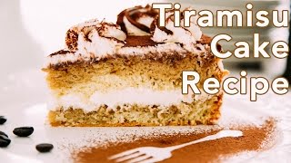 How To Make Easy Tiramisu Cake Recipe  Natashas Kitchen [upl. by Clemente]