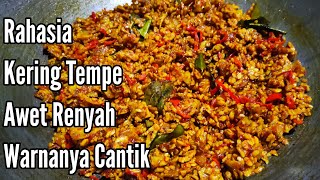 RESEP KERING TEMPE KENTANG KRIUK RENYAH TAHAN LAMASAMBAL GORENG TEMPE KERING JAWA [upl. by Gisela439]