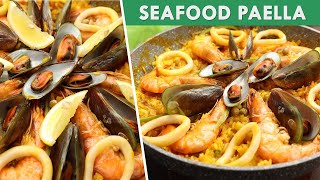 Seafood Paella recipe  Filipino Style EASY [upl. by Gwenette]