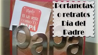 Cómo hacer un Porta Notas de Escritorio para el Día del Padre  Luisa PaperCrafts [upl. by Chee131]