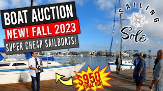 FALL BOAT AUCTION 2023 Where to buy a SUPER CHEAP sailboat  EP31 [upl. by Uno]