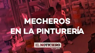 SE LLEVARON MÁS DE 100000 EN TACHOS DE PINTURA  EL NOTI DE LA GENTE [upl. by Munn]