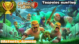 Clash of clans  Trophy Farming Road to champions league 🏆clashofclans trendingvideo supercell [upl. by Nael]