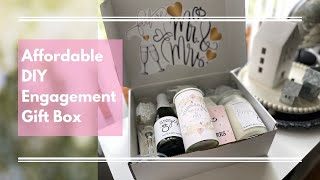 Create a Beautiful DIY Engagement Gift Box on a Budget [upl. by Lanos617]