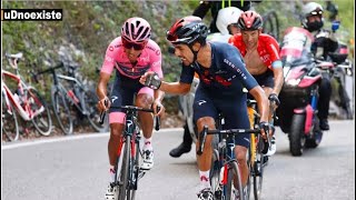 Daniel F Martínez salva el MAL DIA de Egan Bernal en Et17  Giro de Italia 2021 [upl. by Edan]