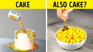 Cake or Fake 🍰 Easy Desserts and Cake Hacks for Beginners 🌈 [upl. by Ursola439]