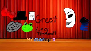 Animatronics Greet Fnaf Hotel  Lazy  Wolfieships U  TheFamousFilms  rushed [upl. by Anrym]