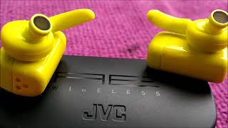 JVC HAET90BTY True Wireless Headphones No Commentary  Full Unboxing [upl. by Jaella]