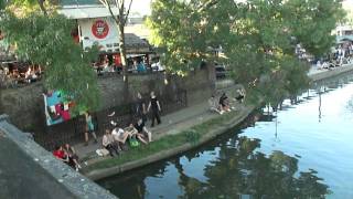 Camden Lock Canal scene Camden Town London UK  2nd October 2011 [upl. by Zanlog]