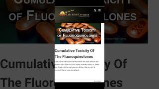 Cumulative Toxicity of the Fluoroquinolones [upl. by Christi]