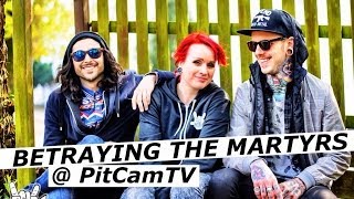 BETRAYING THE MARTYRS interview  Impericon Festival  wwwpitcamtv [upl. by Enneirda]