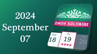 Daily Challenge Solitaire Solution 2024 September 07 [upl. by Sucul]