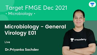 Microbiology  General Virology E01 FMGE Dec21  Lets crack NEET PG  DrPriyanka Sachdev [upl. by Tildi87]