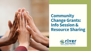 Community Change Grants – Info Session amp Resource Sharing [upl. by Waverley903]