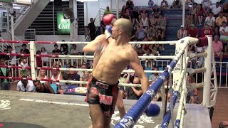 Dave Leduc Tiger Muay Thai vs Andres Da Forno Phuket Top Team  Bangla Boxing Stadium 2622014 [upl. by Edlyn748]