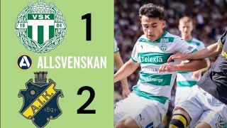 Västerås SK  Aik 12  Allsvenskan Highlight [upl. by Udele]