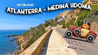 Ruta en Coche Atlanterra  Medina Sidonia  4K Ultra HD Driving Virtual Tour Spain 2021 [upl. by Notlew]