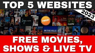 Top 5 Websites For FREE MOVIES amp TV SHOWS  100 Legal in 2024 [upl. by Wenoa397]