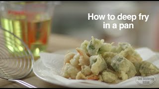 How To Deep Fry In A Pan  Good Housekeeping UK [upl. by Nanam]